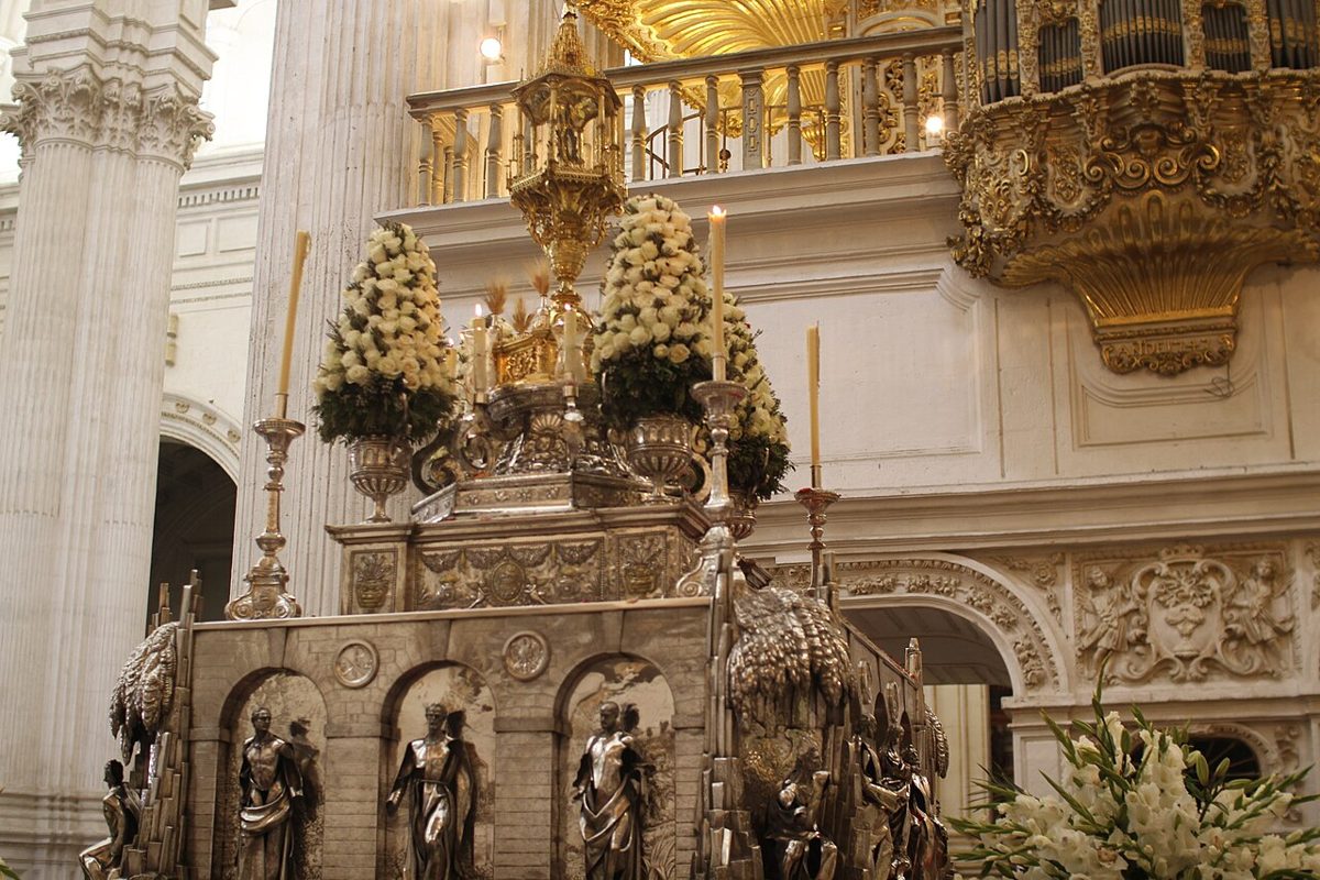 Procesión del Corpus en Granada. Fotografía de archivo.