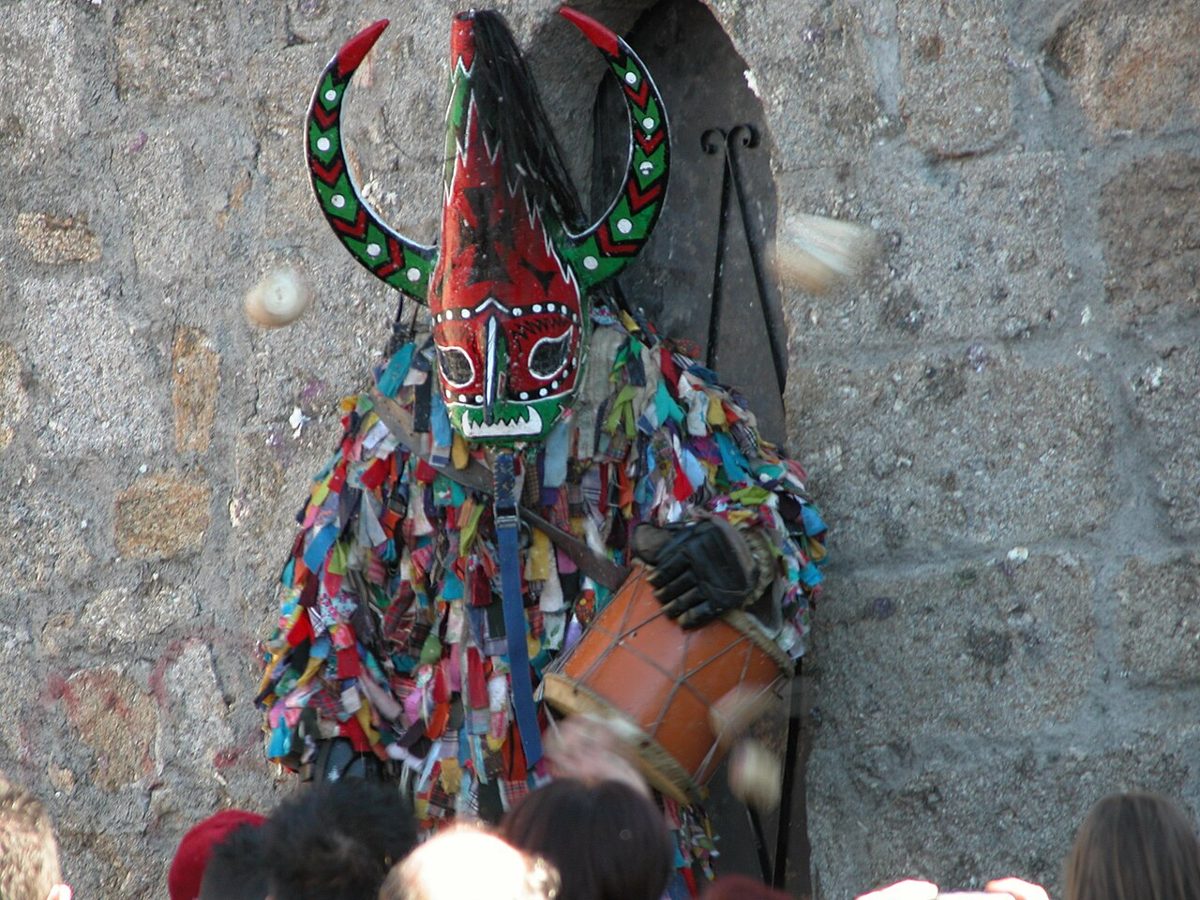 El Jarramplas de Piornal. Fotografía de archivo.