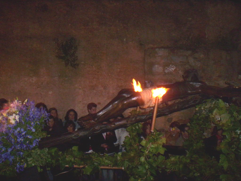 Procesión de la Semana Santa de Cáceres. Fotografía de archivo.