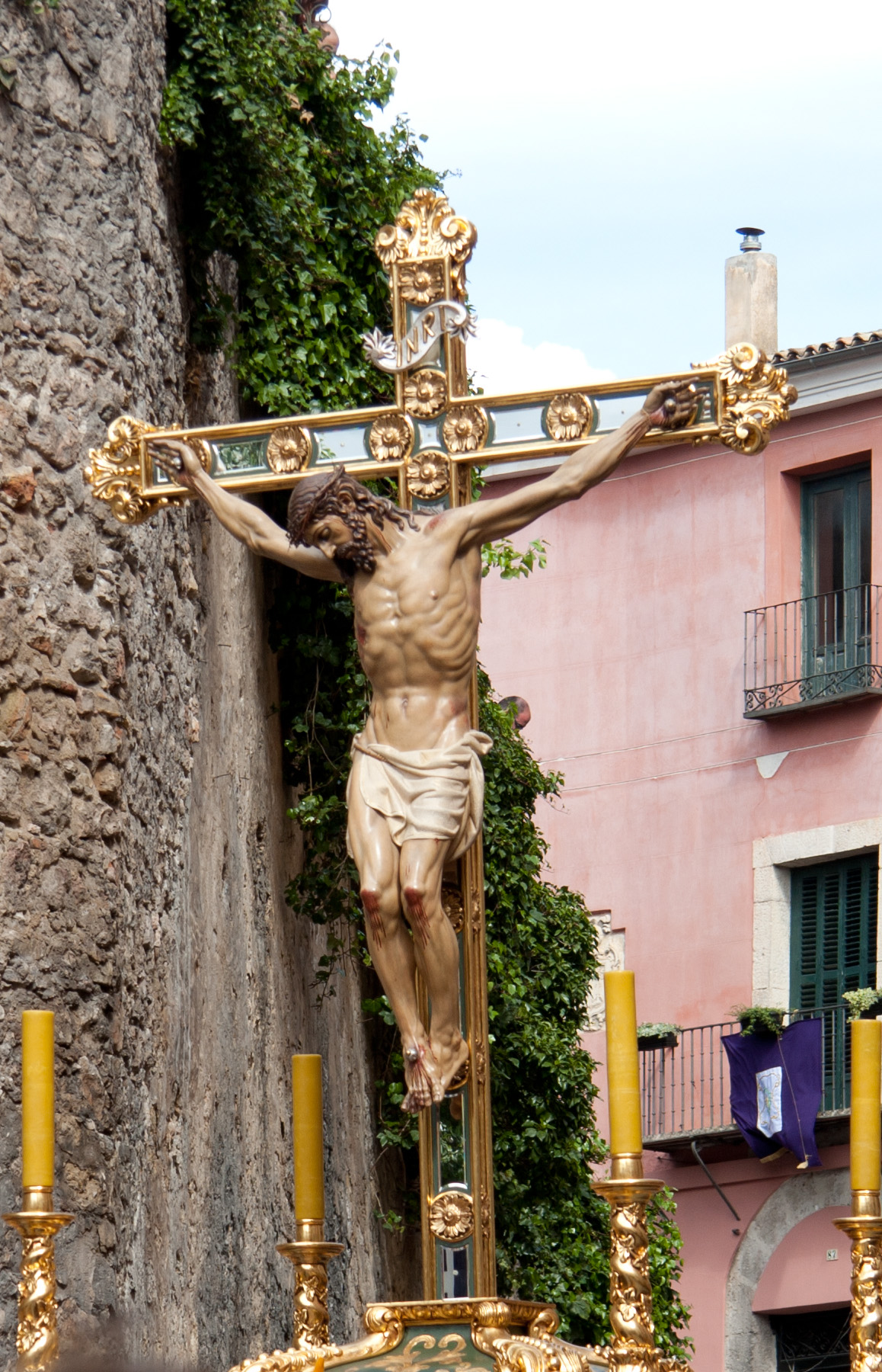 Procesión de la Semana Santa de Cuenca. Fotografía de archivo.