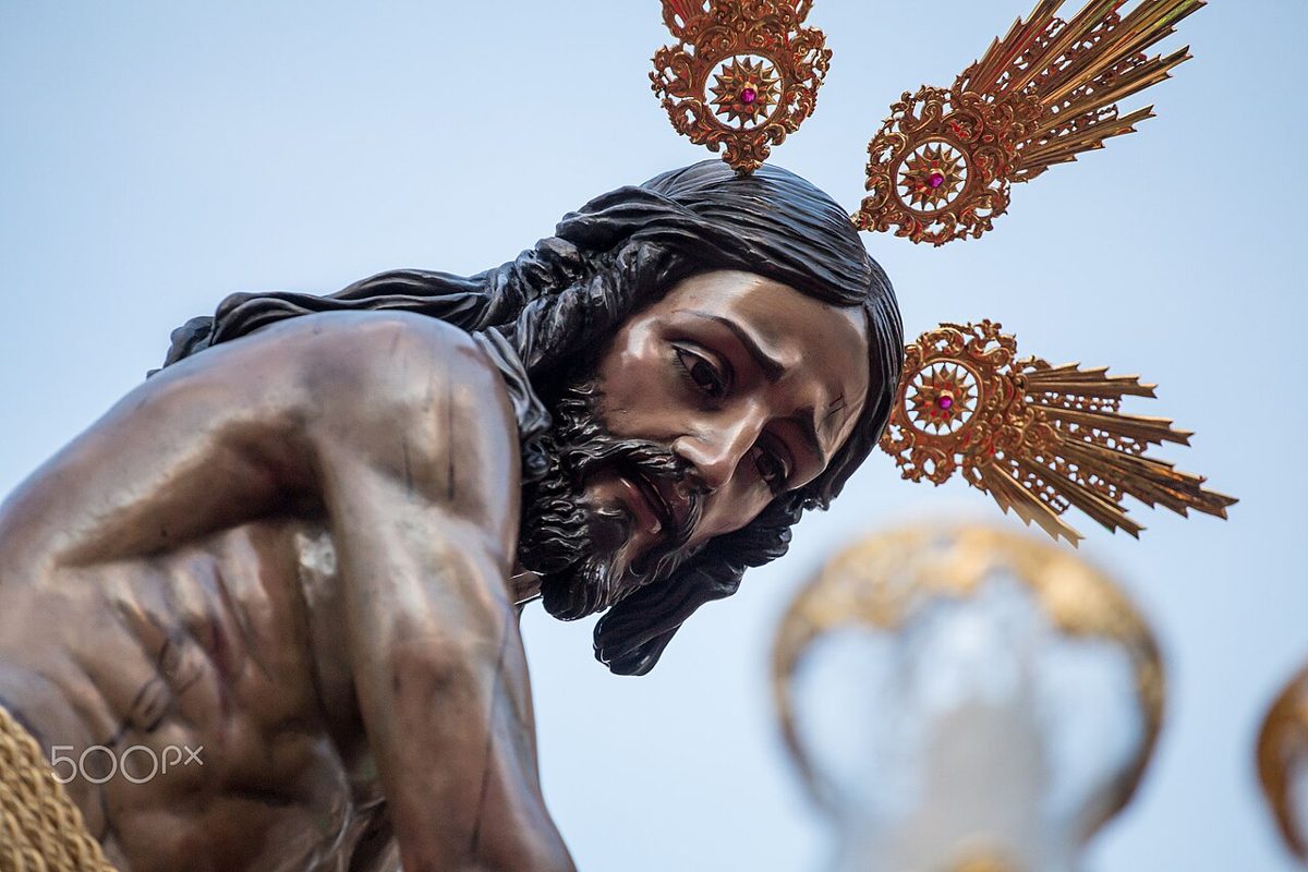 Procesión de la Semana Santa de Málaga. Fotografía de archivo.
