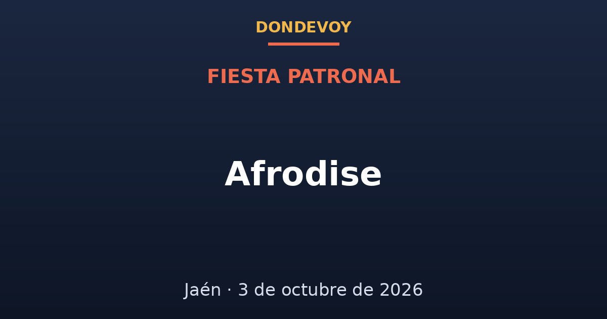 Cartel de Afrodise